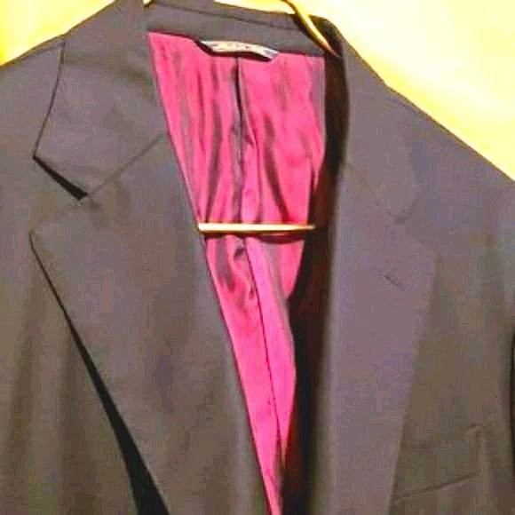 MEN TRUSSINI ITALIAN-MADE BLK MEN'S BLAZER SZ 48